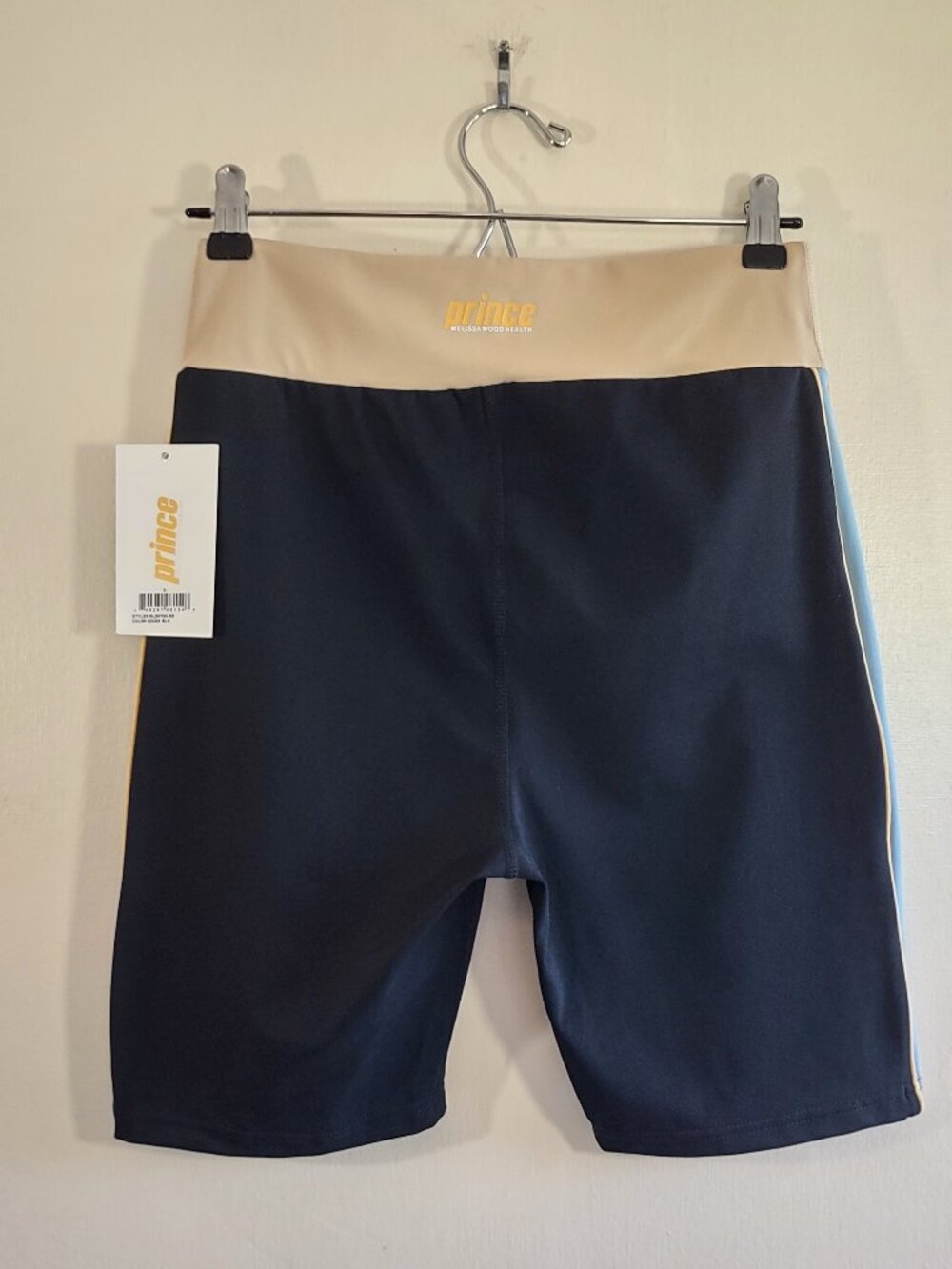 Prince x Melissa Wood Health Black & Colorblock Bike Shorts Size Medium NWT - Picture 5 of 10
